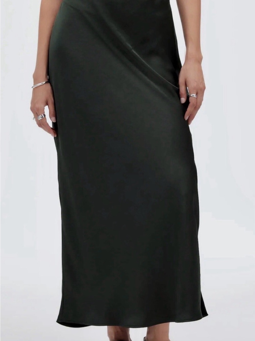 *NWT*Madewell Dark Forest Green Maxi Skirt